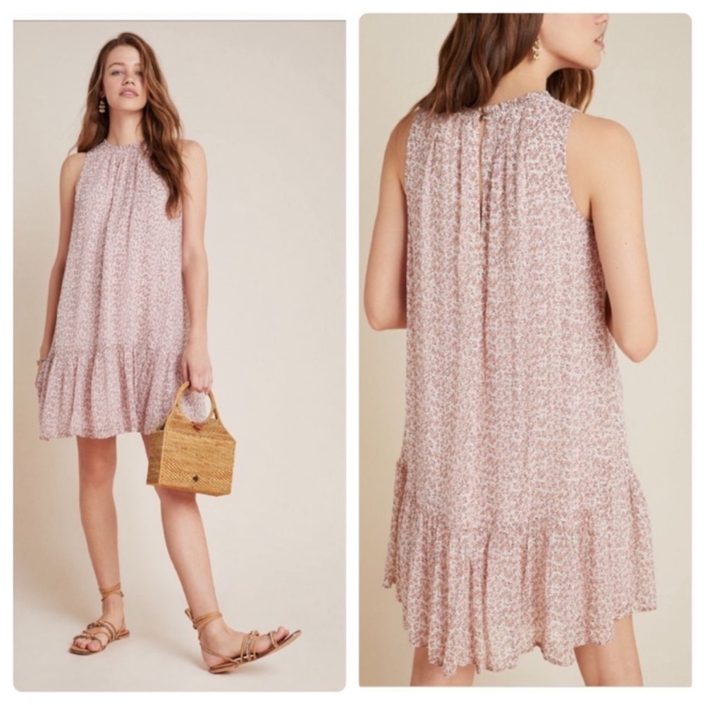 Anthropologie Natalie flounced tunic